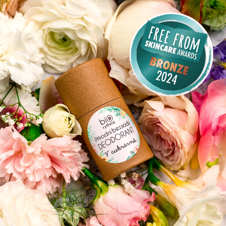 Papírový obal: BEZSODÝ deodorant V cukrárně Papírový obal: BEZSODÝ deodorant V cukrárně